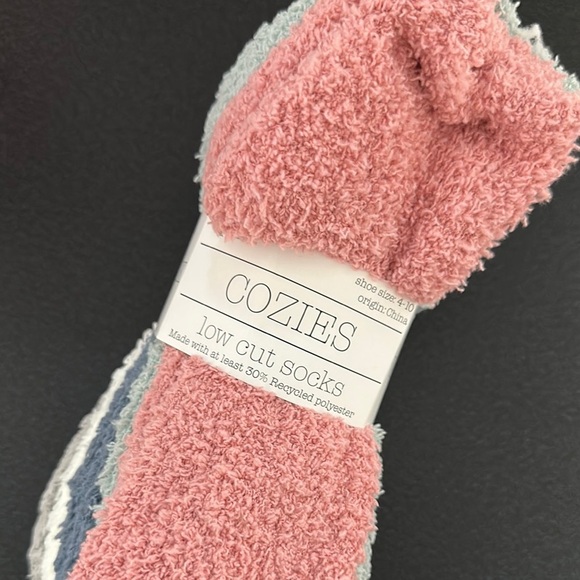 Cozy Multicolor Fuzzy Socks Value Pack - Picture 2 of 2
